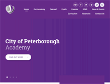 Tablet Screenshot of cityofpeterboroughacademy.org